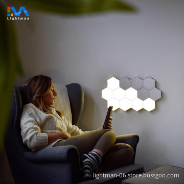 Hexagons Honeycomb Light Creative Touch Panel LED Wall Lamp